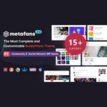 MetaFans BuddyPress WordPress Social Media Theme